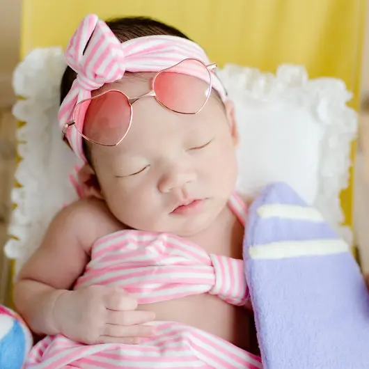 Baby Girl Beach Swimsuit Theme Set - Photography Props - Image 3